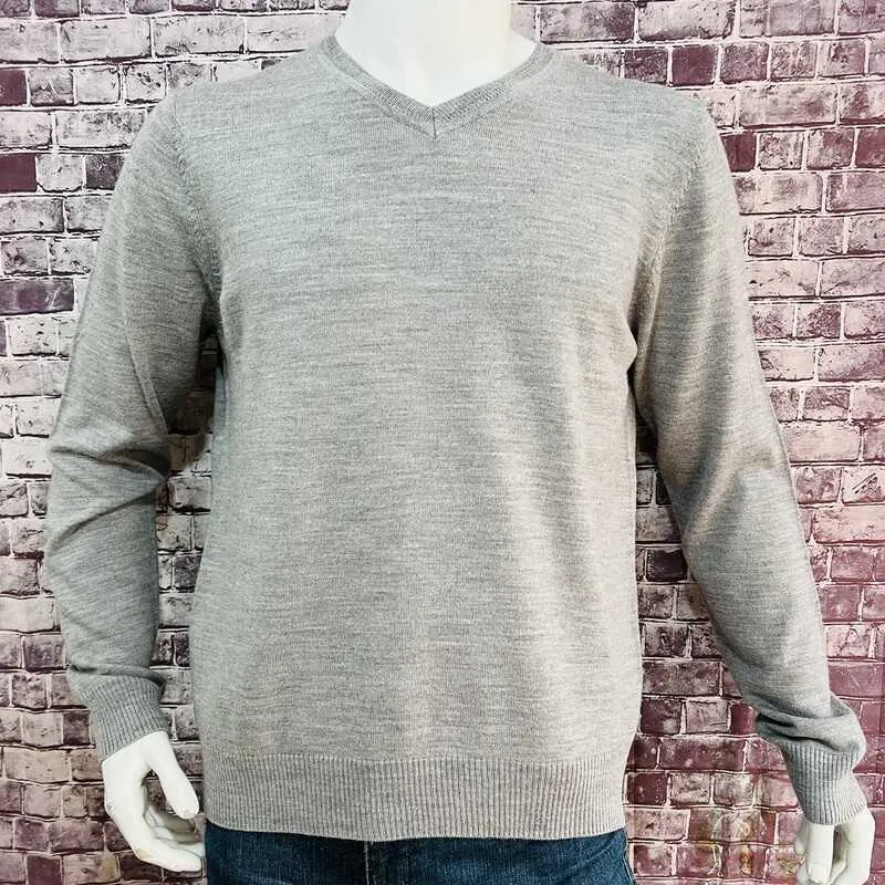 Sweater Cuello V Gris Apt.9