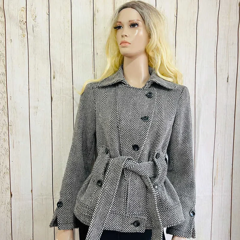 Abrigo Gris con cinturon