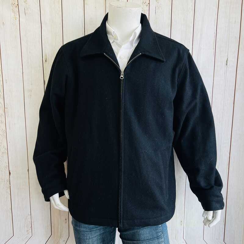 Chaqueton Abrigo Negro Oldnavy