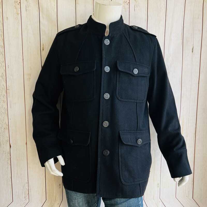 Abrigo Negro Kenneth Cole