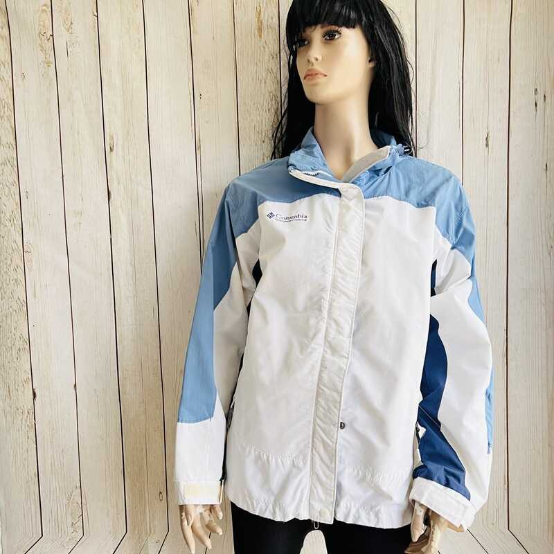 Cortaviento celeste/blanco Columbia