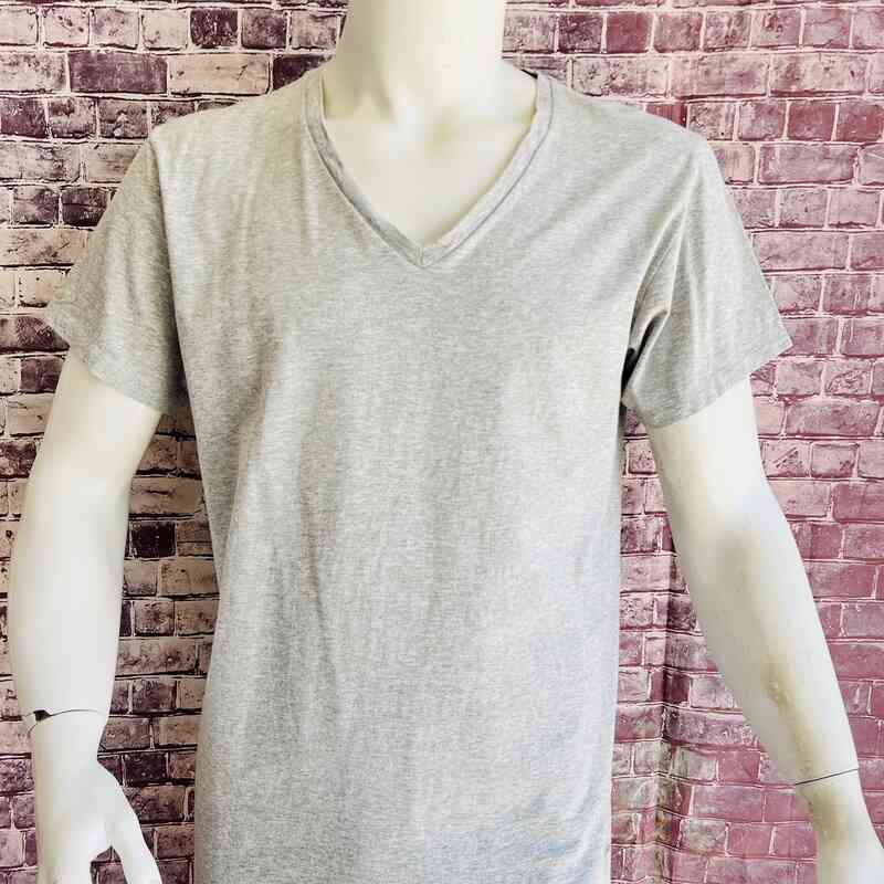 Poleras Manga Corta Cuello V Gris Perla Calvin Klein