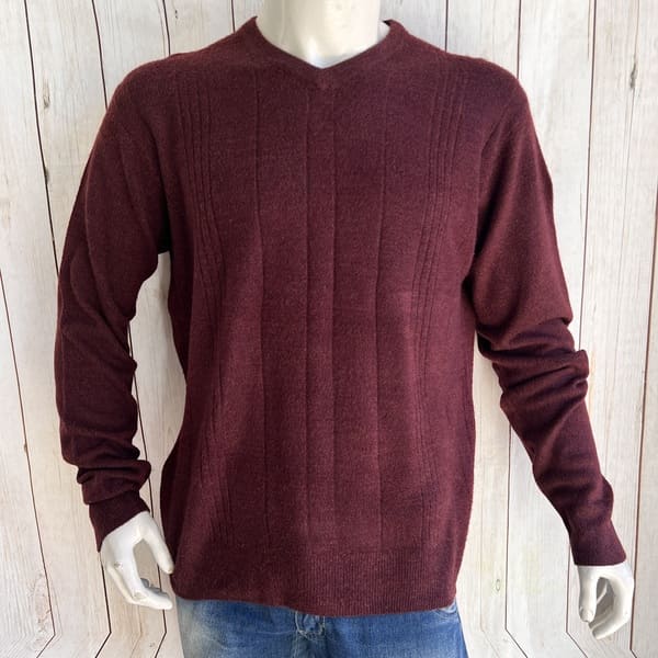 Sweater Cuello V Burdeo Dockers