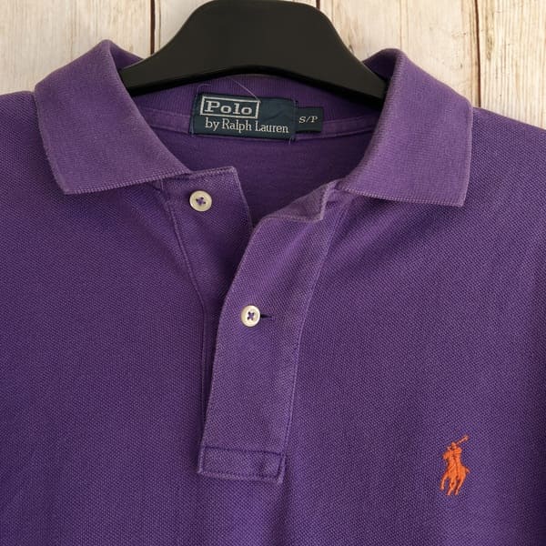 Polera Manga Larga Cuello Pique Morado Ralph Lauren Polo - Imagen 4
